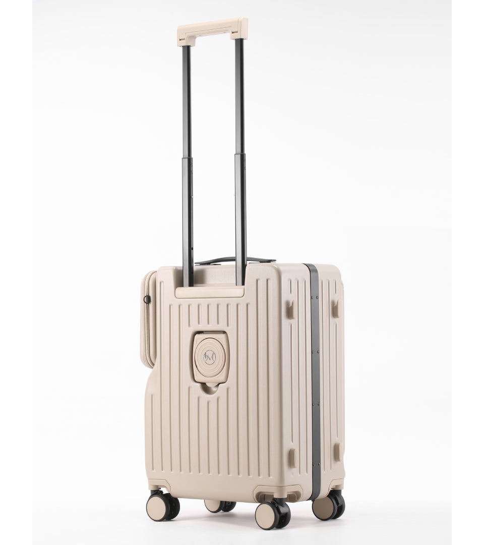 Front open suitcase