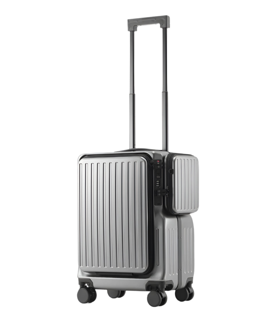 Front open suitcase