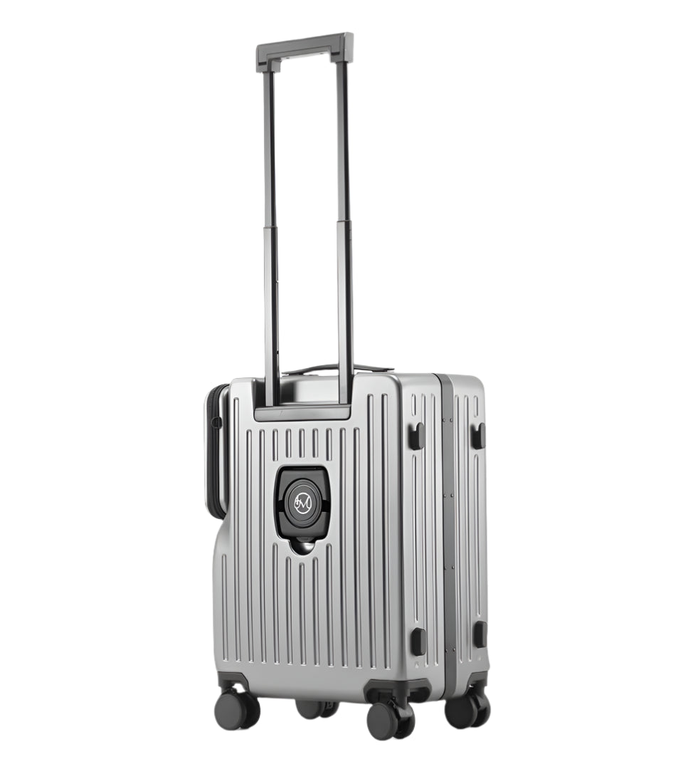 Front open suitcase