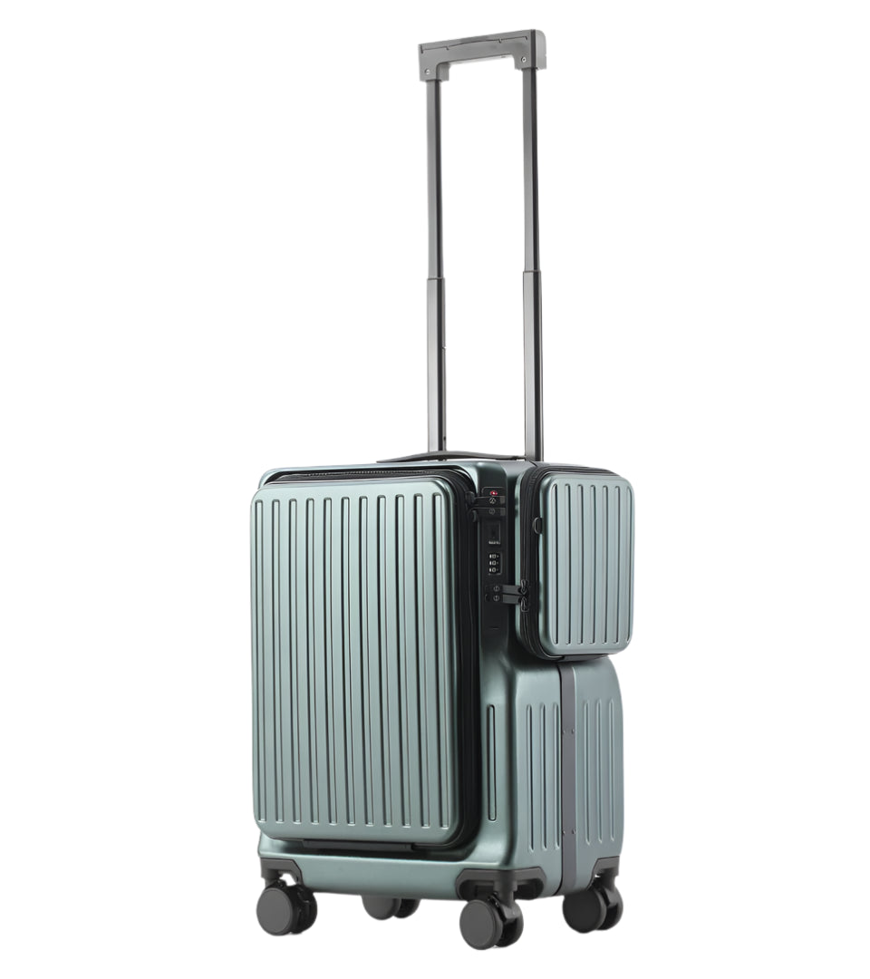 Front open suitcase