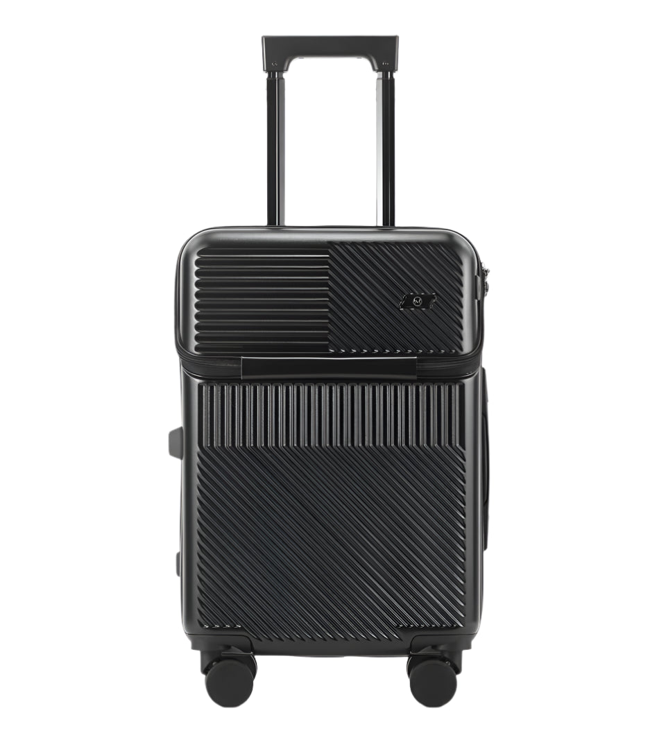 Front open suitcase