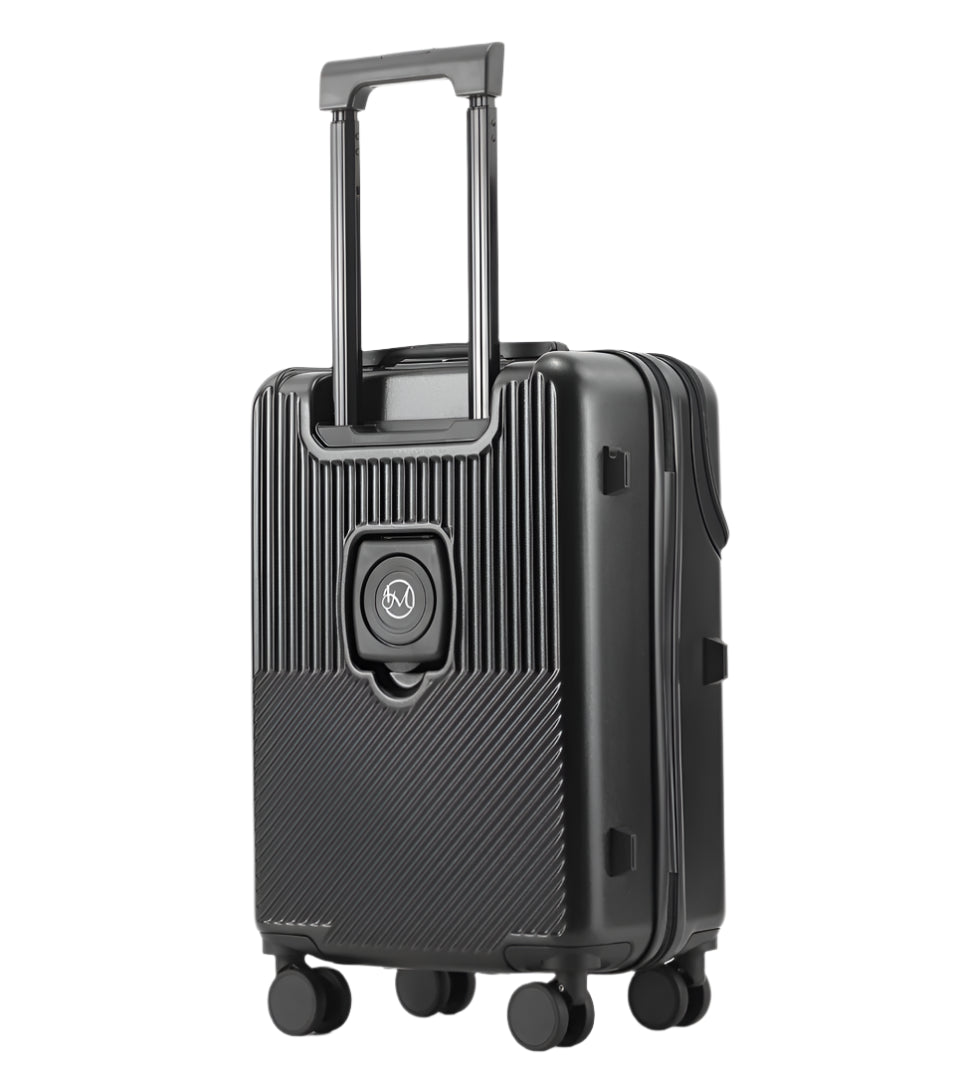 Front open suitcase
