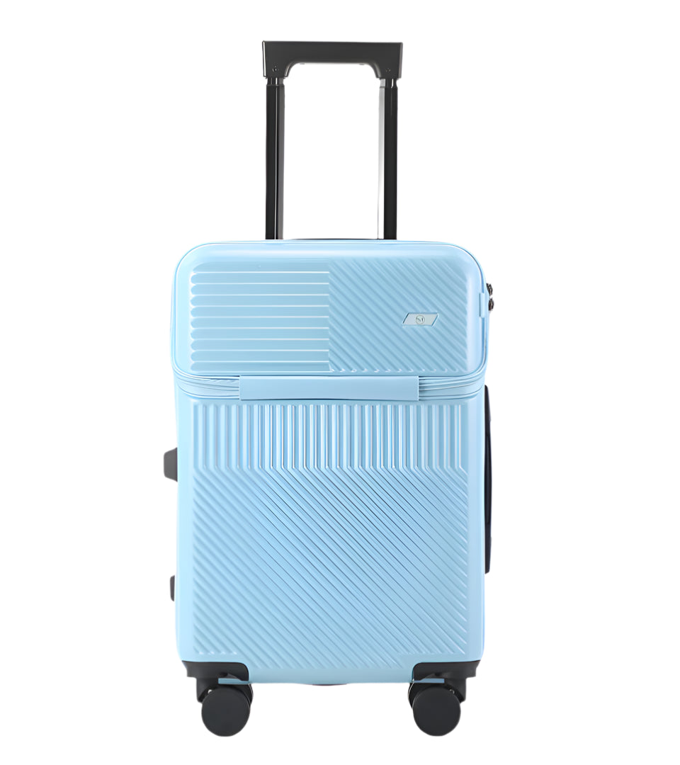 Front open suitcase