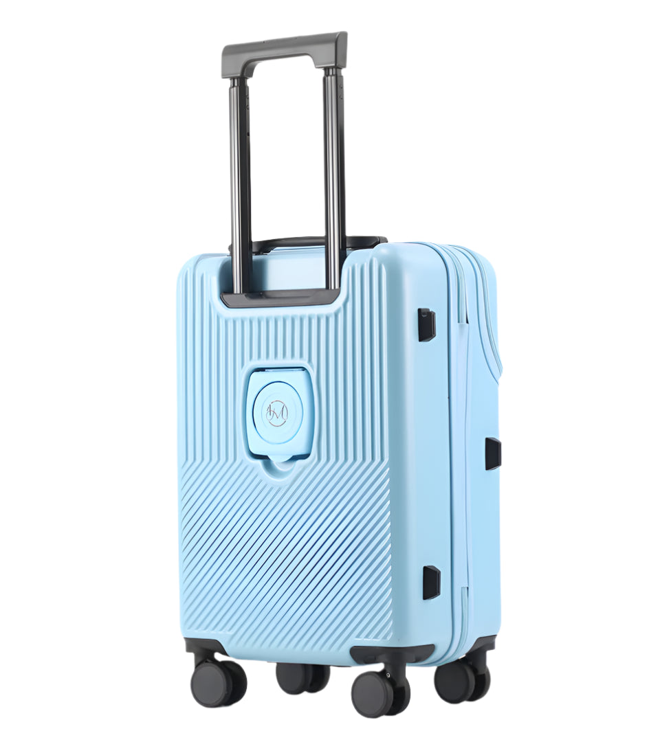 Front open suitcase