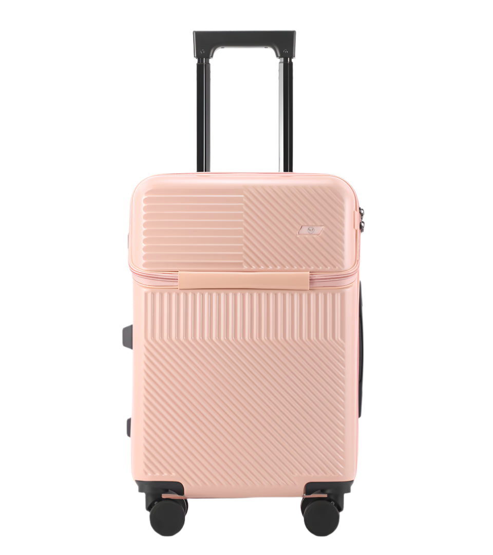 Front open suitcase